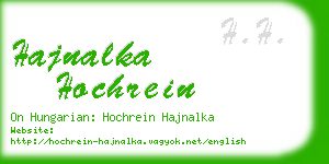 hajnalka hochrein business card